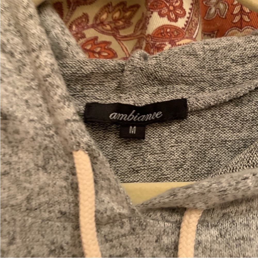 {AMBIANCE} Grey Soft Hoodie NWT - Picture 6 of 6